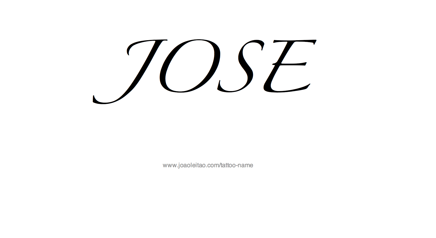 Jose Name Tattoo Designs